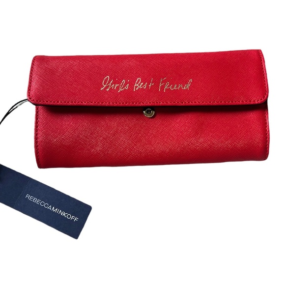 Rebecca Minkoff Handbags - NWT Rebecca Minkoff Girl’s Best Friend Red Clutch Wallet